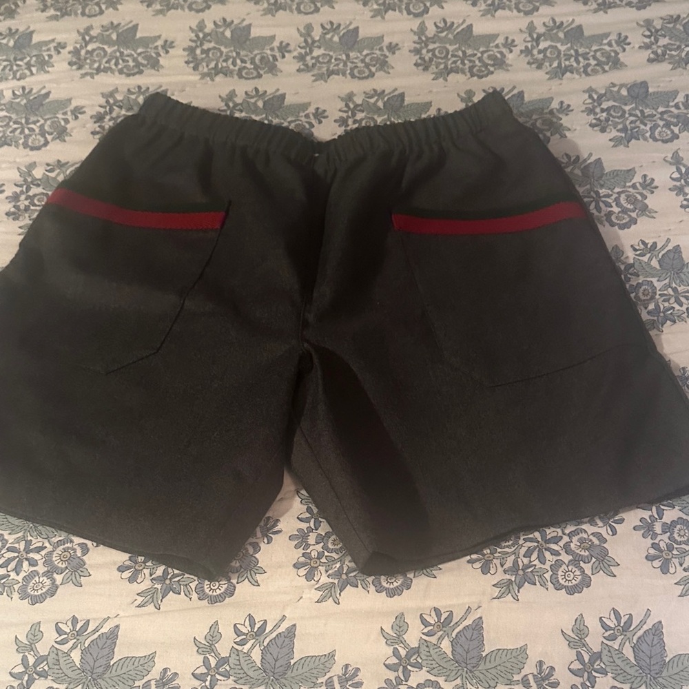 Gucci Boys Grey Shorts with Red Accents